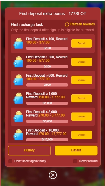 177Slot Game Extra Bonus