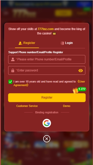 777tez02 Game Register